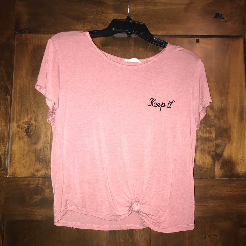 Knot Front T Shirt